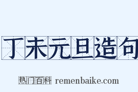 丁未元旦造句是什么意思的图片